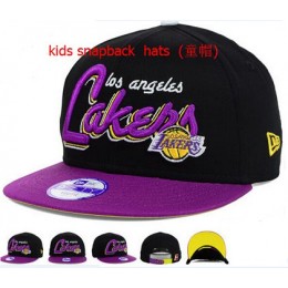 Kids Los Angeles Lakers Snapback Hat 60D 140802 4 Snapback