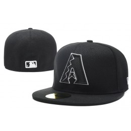 Arizona Diamondbacks Black Fitted Hat LX 0701 Snapback