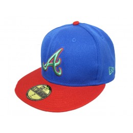 Atlanta Braves MLB Fitted Hat LX07 Snapback