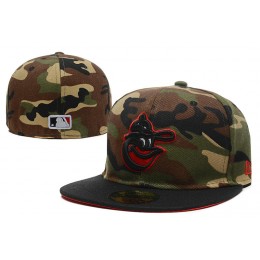 Baltimore Orioles Camo Fitted Hat LX 0721 Snapback