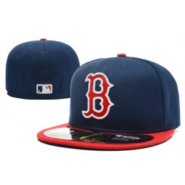 Boston Red Sox Navy Fitted Hat LX 0701 Snapback