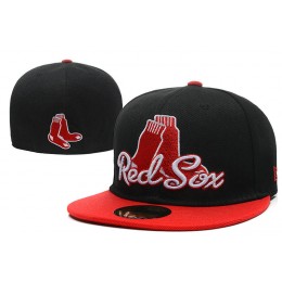 Boston Red Sox Black Fitted Hat LX 0721 Snapback