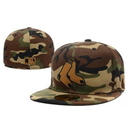 Boston Red Sox Camo Fitted Hat LX 0721 2 Snapback