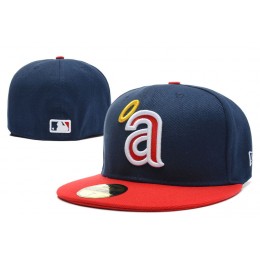 Los Angeles Angels Navy Fitted Hat LX 0701 Snapback