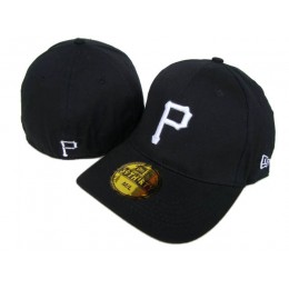 Pittsburgh Pirates Black Peaked Cap DF 0512 Snapback