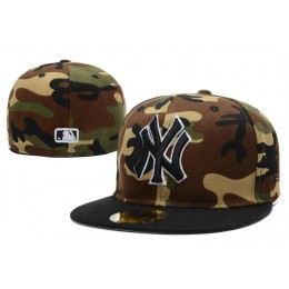 New York Yankees Camo Fitted Hat LX 1 0721 Snapback