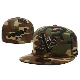 Oakland Athletics Camo Fitted Hat LX 0721 Snapback