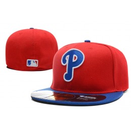 Philadelphia Phillies Red Fitted Hat LX 0701 Snapback