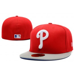 Philadelphia Phillies Red Fitted Hat LX 0721 Snapback