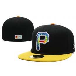 Pittsburgh Pirates Black Fitted Hat LX 1 0721 Snapback