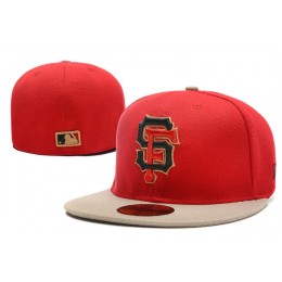 San Francisco Giants Red Fitted Hat LX 0701 Snapback