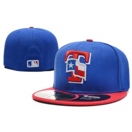 Texas Rangers Blue Fitted Hat LX 1 0701 Snapback