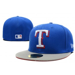 Texas Rangers Blue Fitted Hat LX 0721 Snapback