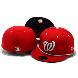 Washington Nationals Red Fitted Hat YS 0528 Snapback