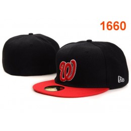 Washington Nationals MLB Fitted Hat PT02 Snapback