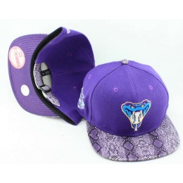 Arizona Diamondbacks Purple Snapback Hat JT 0613 Snapback