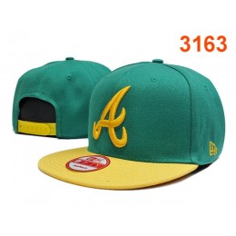 Atlanta Braves Green Snapback Hat PT 0701 Snapback