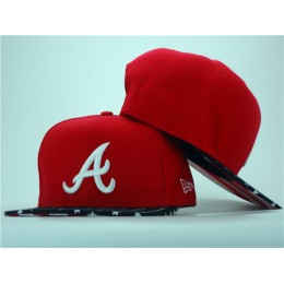Atlanta Braves Red Snapback Hat ZY 0701 Snapback