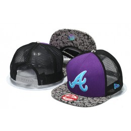 Atlanta Braves Mesh Snapback Hat YS 0512 Snapback