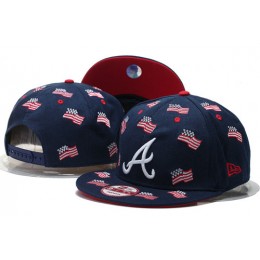 Atlanta Braves Snapback Navy Hat GS 0620 Snapback