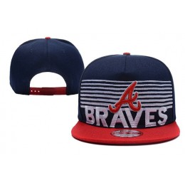 Atlanta Braves Snapback Navy Hat XDF 0620 Snapback