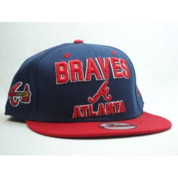 Atlanta Braves Blue Snapback Hat SF Snapback
