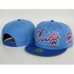 Chicago Cubs Blue Snapback Hat LS Snapback