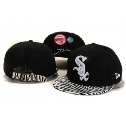 Chicago White Sox Black Snapback Hat YS Snapback