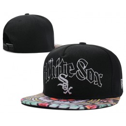 Chicago White Sox Black Snapback Hat DF 0613 Snapback