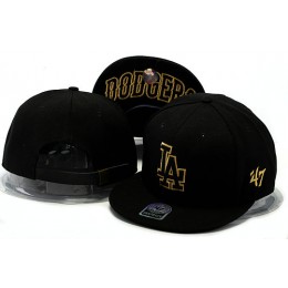 Los Angeles Dodgers Black Snapback Hat YS 0528 Snapback