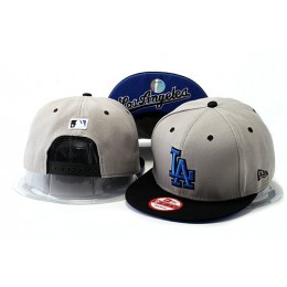 Los Angeles Dodgers Grey Snapback Hat YS 0528 Snapback