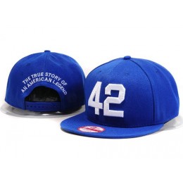 Los Angeles Dodgers #42 MLB Snapback Hat YX099 Snapback