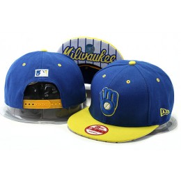 Milwaukee Brewers Blue Snapback Hat YS 0528 Snapback