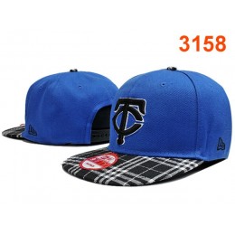 Minnesota Twins Blue Snapback Hat PT 0701 Snapback