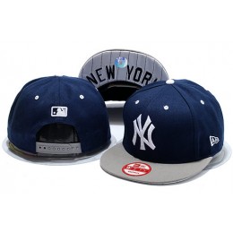 New York Yankees Blue Snapback Hat YS 0528 Snapback