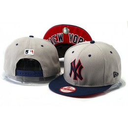 New York Yankees Grey Snapback Hat YS 0528 Snapback