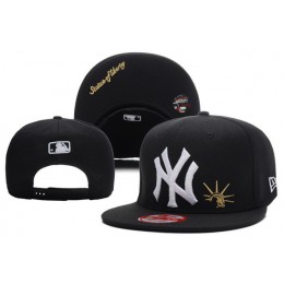 New York Yankees Black Snapback Hat XDF 1 0701 Snapback