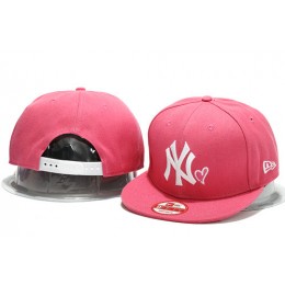 New York Yankees Pink Snapback Hat YS 0701 Snapback