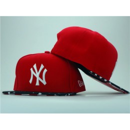 New York Yankees Red Snapback Hat ZY 0701 Snapback