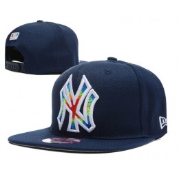 New York Yankees Blue Snapback Hat DF Snapback