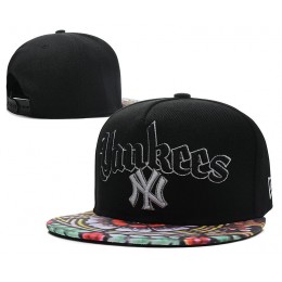 New York Yankees Black Snapback Hat DF 0613 Snapback