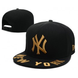 New York Yankees Black Snapback Hat SD 0613 Snapback