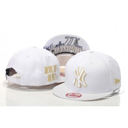 New York Yankees Snapback White Hat GS 0620 Snapback