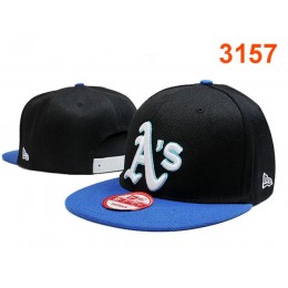 Oakland Athletics Black Snapback Hat PT 0701 Snapback