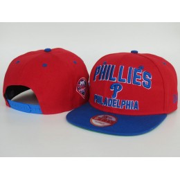 Philadelphia Phillies Red Snapback Hat LS Snapback