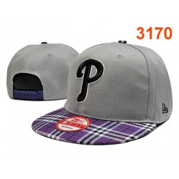 Philadelphia Phillies Grey Snapback Hat PT 0701 Snapback