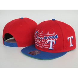 Texas Rangers Red Snapback Hat LS Snapback