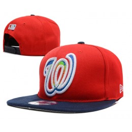 Washington Nationals Red Snapback Hat DF Snapback