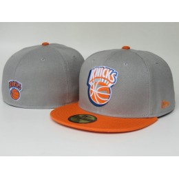 New York Knicks Grey Fitted Hat LS Snapback