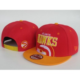 Atlanta Hawks Red Snapback Hat LS Snapback